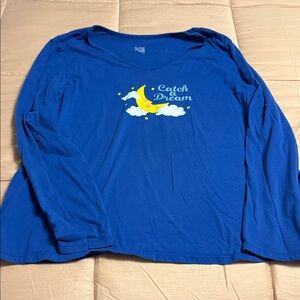 💋5/$25💋 Blue 'Catch a Dream' Long Sleeve Shirt